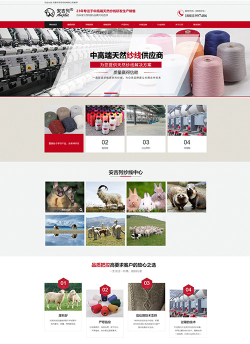 無錫百芳毛紡有限公司營銷型網(wǎng)站代運營案例